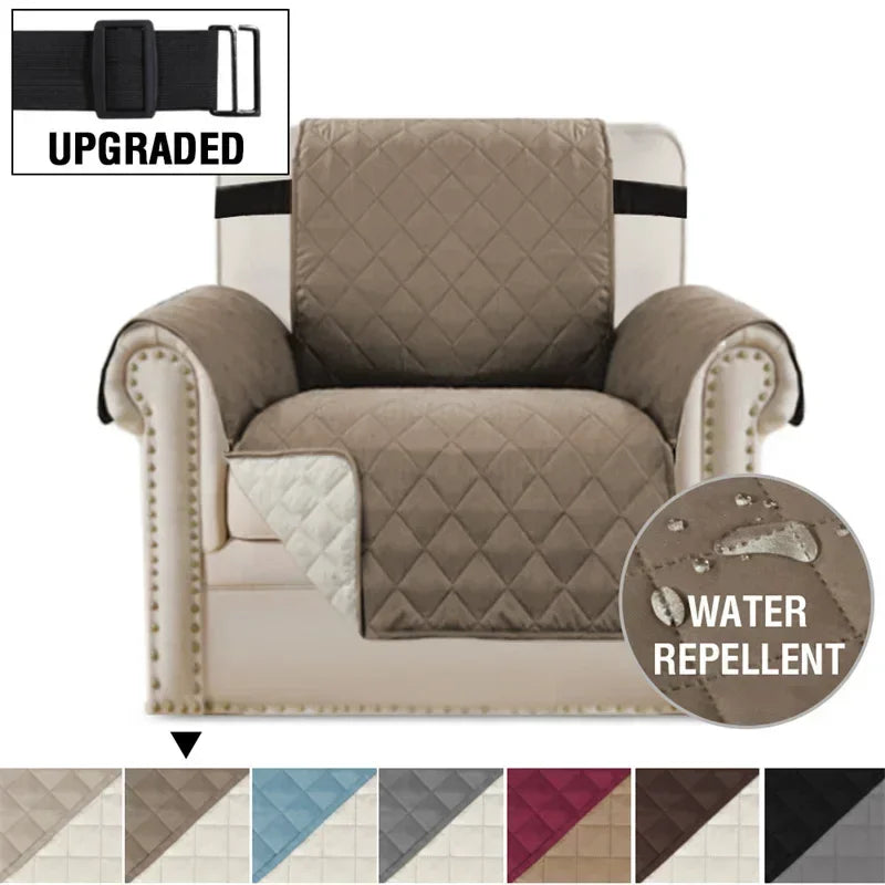 Sofa Covers Water Repellent Sofa Cushion 1/2/3/4 Seater Pets Kids Dog Cat Sofas Mat with Elastic Strap Furniture Protector
