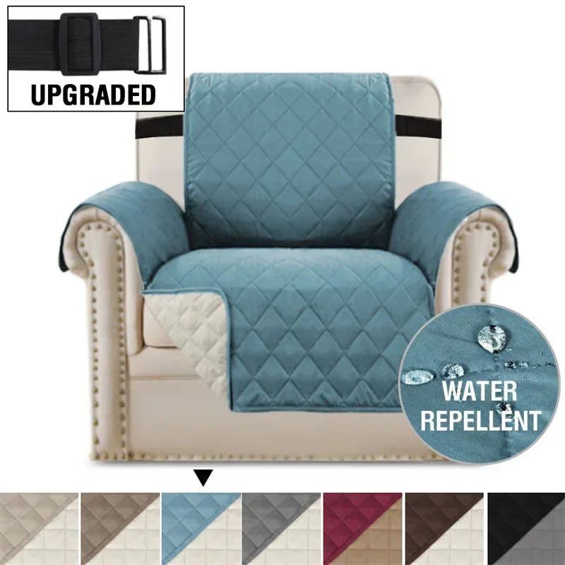 Sofa Covers Water Repellent Sofa Cushion 1/2/3/4 Seater Pets Kids Dog Cat Sofas Mat with Elastic Strap Furniture Protector