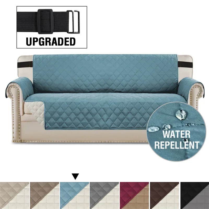 Sofa Covers Water Repellent Sofa Cushion 1/2/3/4 Seater Pets Kids Dog Cat Sofas Mat with Elastic Strap Furniture Protector