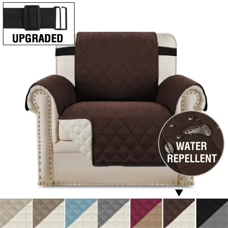 Sofa Covers Water Repellent Sofa Cushion 1/2/3/4 Seater Pets Kids Dog Cat Sofas Mat with Elastic Strap Furniture Protector