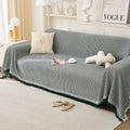 Sofa Towel  with Full Coverage Ins Cream Wind Cotton Yarn Camping Blanket Sofa Cushion Cover All  Season Universal All Inclusive