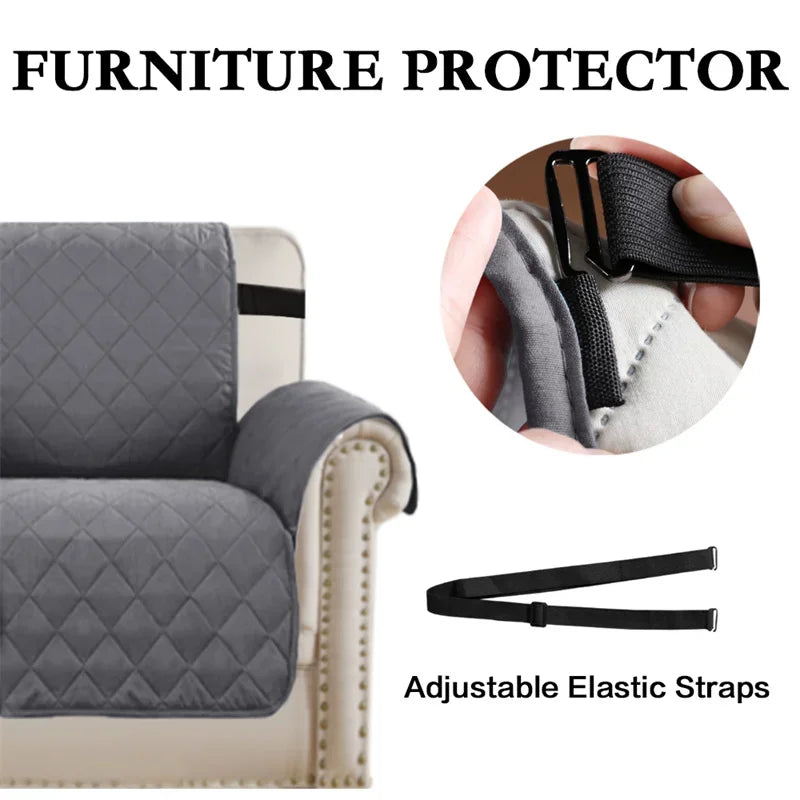 Sofa Covers Water Repellent Sofa Cushion 1/2/3/4 Seater Pets Kids Dog Cat Sofas Mat with Elastic Strap Furniture Protector