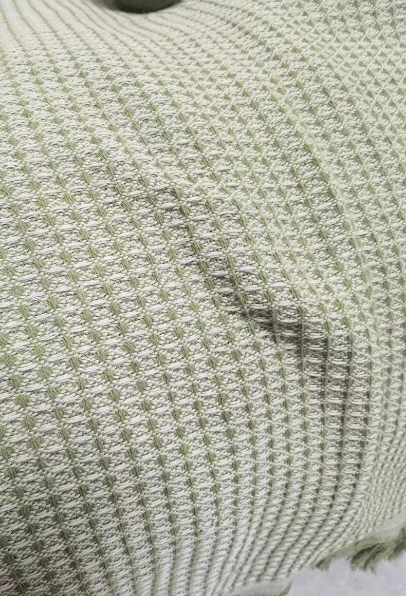 Sofa Towel  with Full Coverage Ins Cream Wind Cotton Yarn Camping Blanket Sofa Cushion Cover All  Season Universal All Inclusive