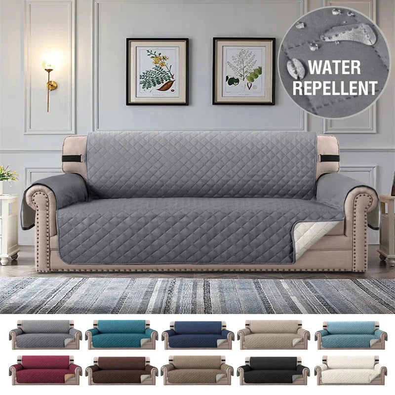 Sofa Covers Water Repellent Sofa Cushion 1/2/3/4 Seater Pets Kids Dog Cat Sofas Mat with Elastic Strap Furniture Protector