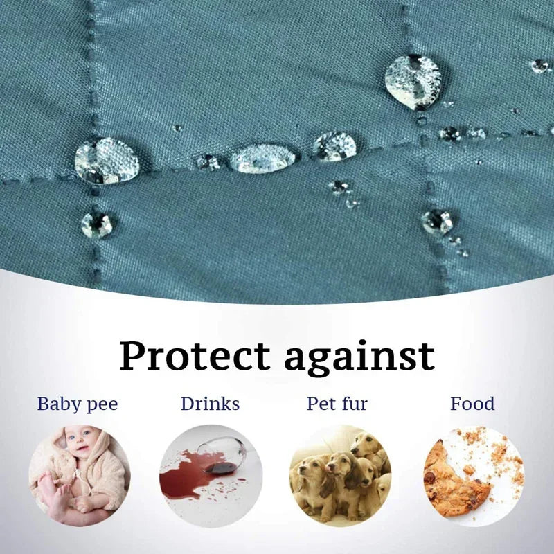 Sofa Covers Water Repellent Sofa Cushion 1/2/3/4 Seater Pets Kids Dog Cat Sofas Mat with Elastic Strap Furniture Protector