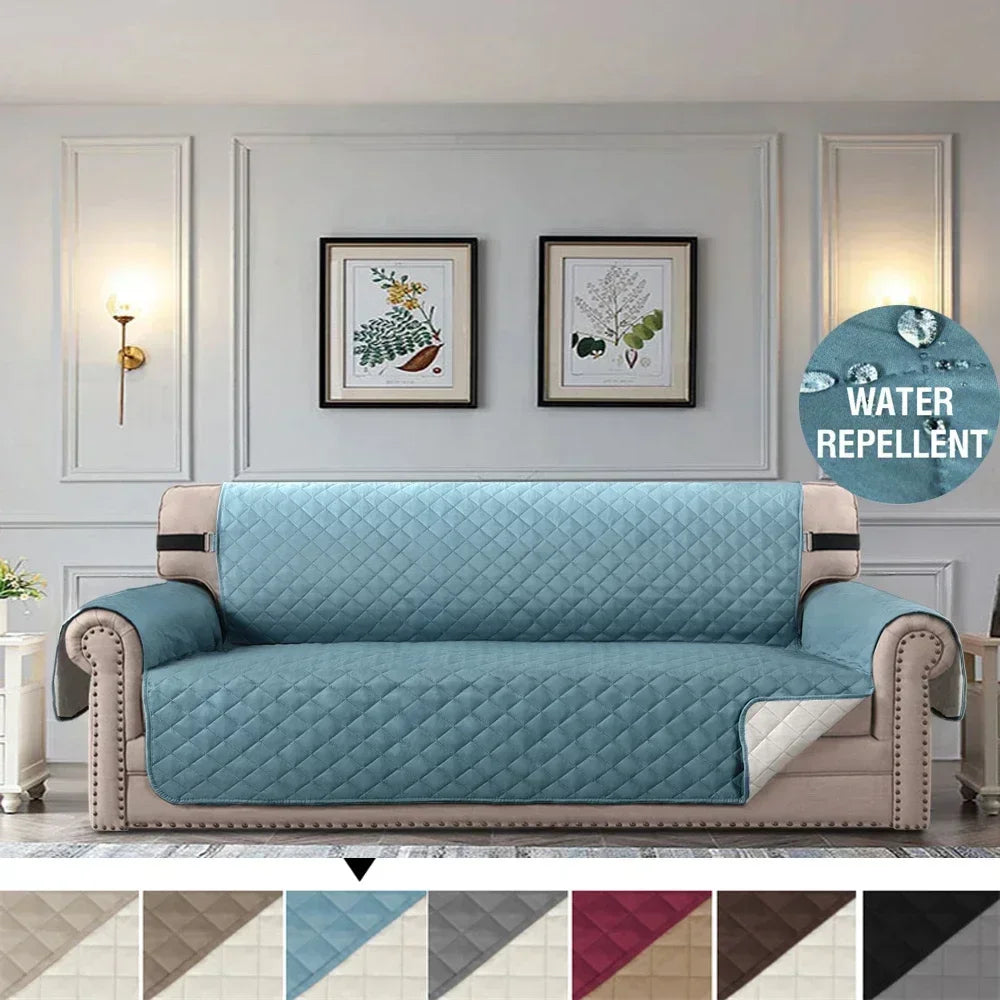 Sofa Covers Water Repellent Sofa Cushion 1/2/3/4 Seater Pets Kids Dog Cat Sofas Mat with Elastic Strap Furniture Protector